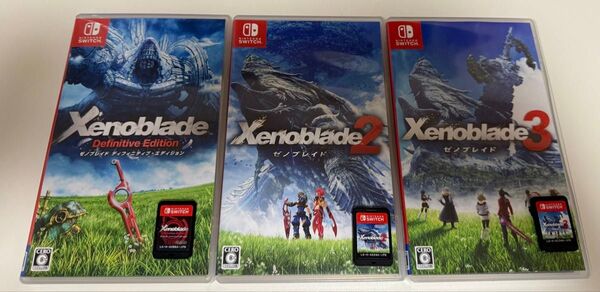 3本 セット【Switch】 Xenoblade Definitive Edition、ゼノブレイド2、ゼノブレイド3
