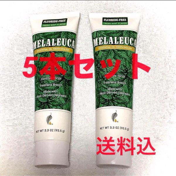 新品未使用品 メラルーカ 歯磨き粉 フレッシュミントトゥースポリッシュ 5本