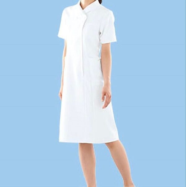 アプロン ナース服 医療白衣 ワンピース サイズS