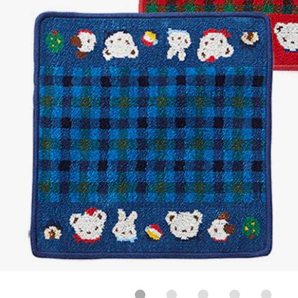 familiar ファミリア シュニール織 ハンカチ タオルハンカチ 青 ブルー 新品