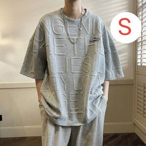 メンズ 半袖 グレー tシャツ シンプル おしゃれ ストリート ゆったり