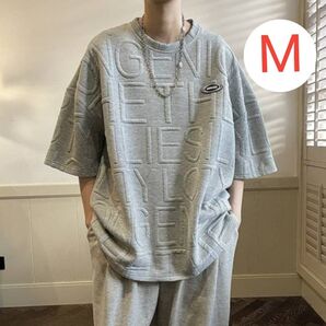 メンズ 半袖 グレー tシャツ シンプル おしゃれ ストリート ゆったり