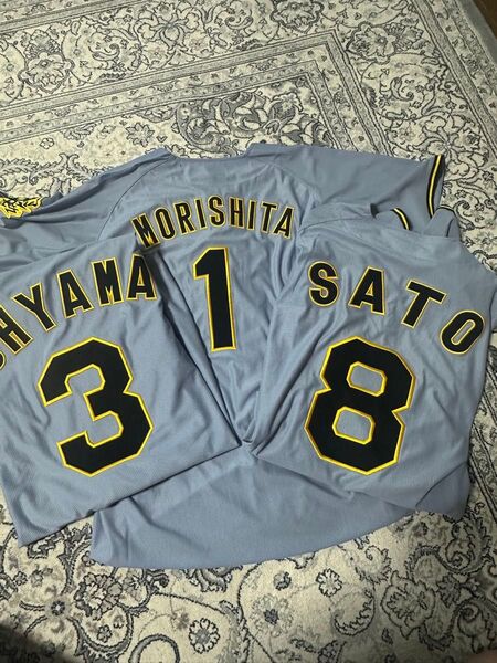 阪神タイガースビジターユニクリーンアップ3人セット