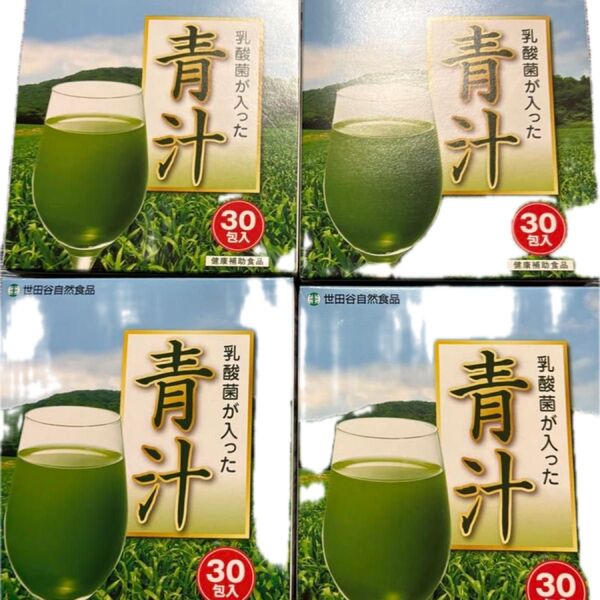 世田谷自然食品 青汁 乳酸菌入り 30包×4箱セット