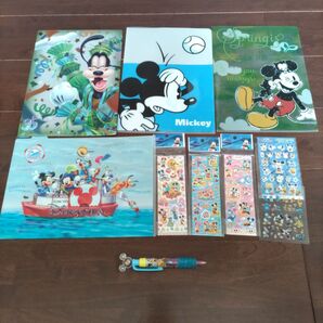 ディズニー 35周年 クリアファイル シール ボールペン