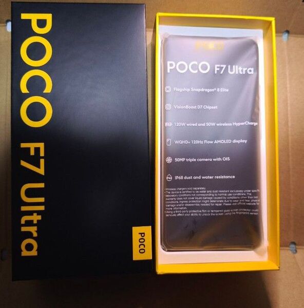 Xiaomi 国内版 【SIMフリー】 POCO F7 Ultra イエロー 12GB 256GB 美品