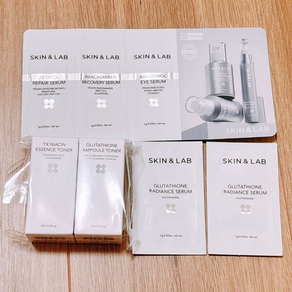 SKIN & LAB スキンアンドラブ スキンケア トライアルセット ミニサイズ サンプル 7点セット 美容液 化粧水