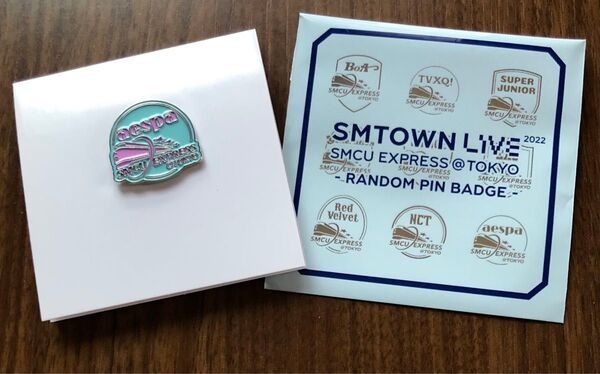 SMTOWN LIVE 2022 SMCU EXPRESS @ TOKYO グッズ ランダム ピンバッジ aespa エスパ