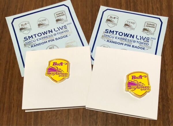 BoA SMTOWN LIVE 2022 グッズ ランダム ピンバッジ 2個 SMCU EXPRESS @ TOKYO ボア
