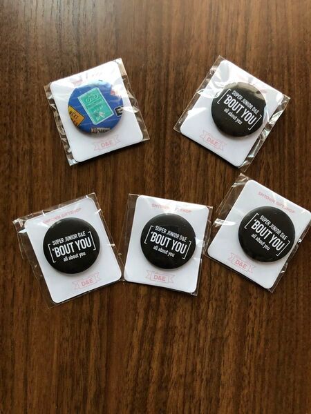 SUPER JUNIOR D&E SMTOWN&STORE バッジ 5個 ウニョク ドンヘ