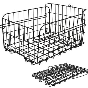 【最終価格!】自転車カゴ 自転車用バスケット 自転車 カゴ 後ろ 折りたたみ 大容量 丈夫