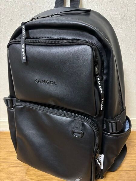 KANGOL カンゴール A.M.S.別注 フェイクレザー 大容量バックパック ユニセックス