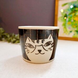 そば千代口 タテジマ 美濃焼 猫