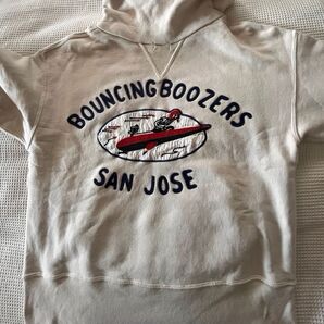 ☆レア品 ビンテージ WAREHOUSE sports equipment パッチワーク刺繍パーカー吊り編みスウェット・トレーナー