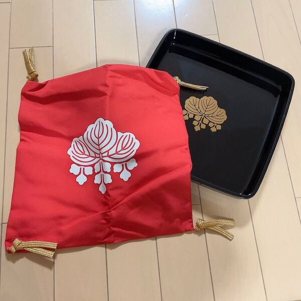 広蓋祝儀盆 掛け帛紗 2点セット 五三桐 結婚式 結納 祝い