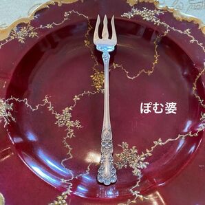 【Gorham for Galt&Bro.】純銀 フォーク/カクテル オイスター