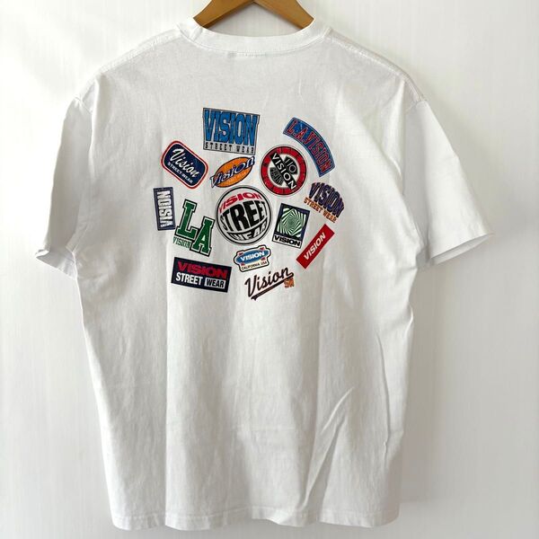 VISION STREET WEAR バックプリントTシャツ ホワイト Sサイズ ストリート