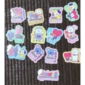 BT21 ダイカットステッカー 12種13枚