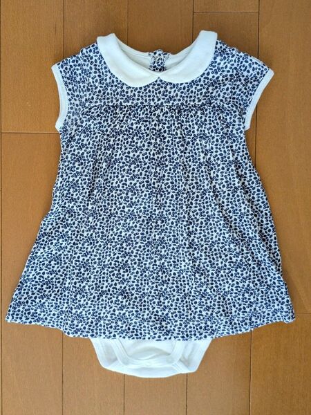 プチバトー PETITBATEAU ロンパース 70cm ベビー服 半袖 夏服 カバーオール 子供服 キッズ 女の子 スカート