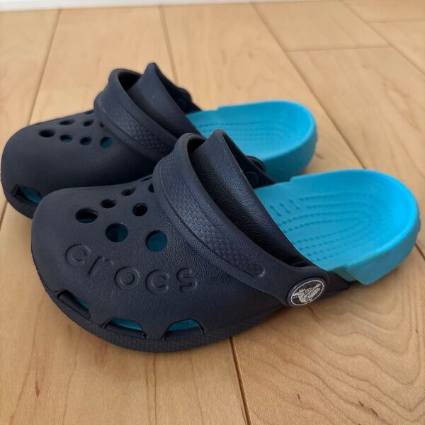 crocs クロックス ネイビー サンダル C8 15.5cm クロックス エレクトロキッズ