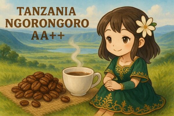 【限定1袋】200g タンザニア天空の宝石「ンゴロンゴロAA++」 自家焙煎珈琲豆 コーヒー豆