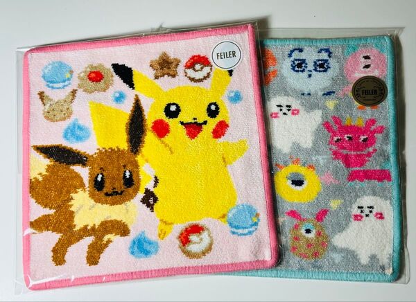 フェイラー シナぷしゅ ポケモン ハッピースウィーツ ピカチュウ&イーブイ ハンカチ 2枚 FEILER