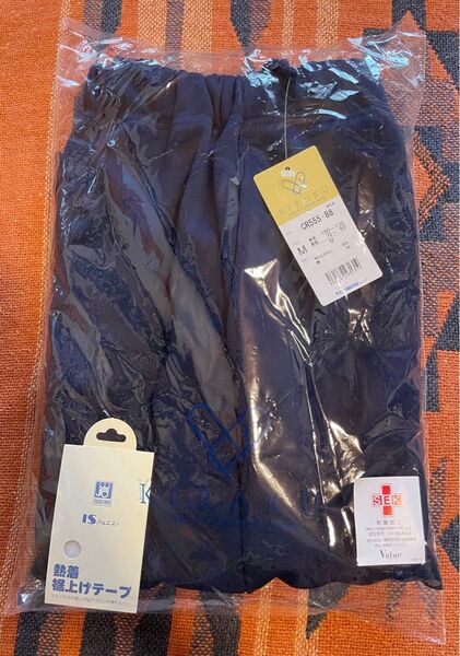 新品 M 男女兼用 KIRAKU ズボン ネイビー 裾上げテープ付き 制菌素材 体操服 体操ズボン スポーツウェア ジャージ