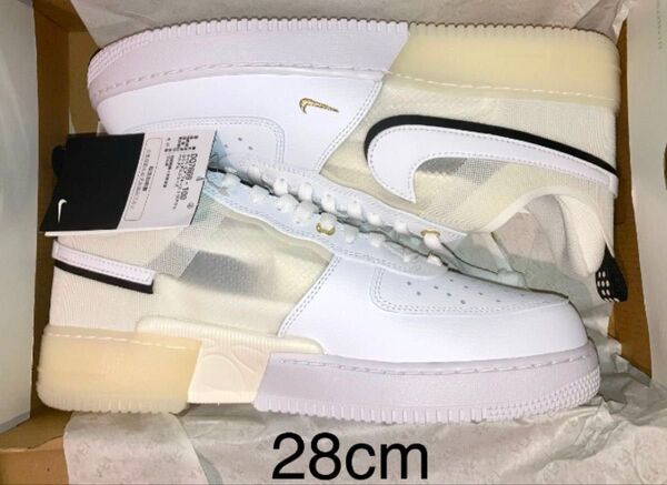 NIKE AIR FORCE 1 LOW REACT 40th "White/Sail/Black" 黒タグ付き新品