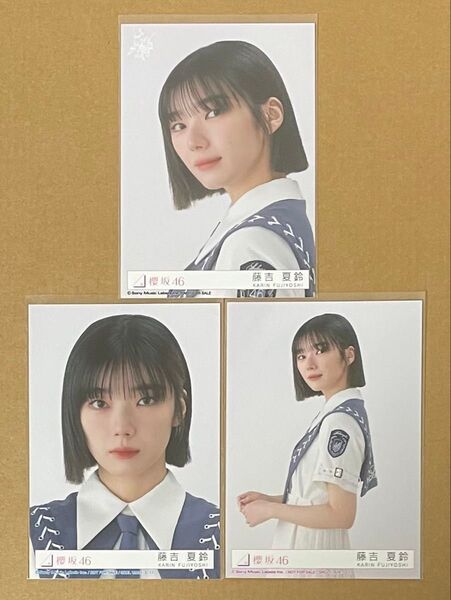 櫻坂46 藤吉夏鈴 生写真 9th 自業自得 封入 ヨリ チュウ 東京ドーム特典