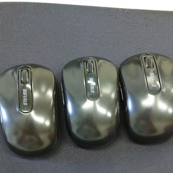 バッファロー BUFFALO ワイヤレスマウス BSMBW318 3個セット