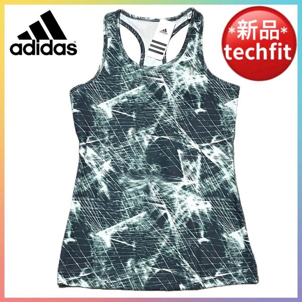 新品 タグ付き アディダス Techfit タンクトップ レディース 3L 4L ノースリーブ トップス ヨガ トレーニング