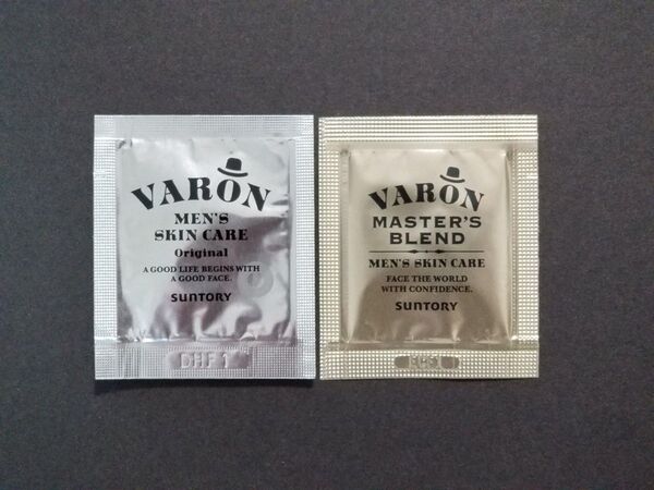 サントリー VARON ヴァロン スキンケア 保湿美容乳液 オールインワンセラム&マスターズブレンド お試しパウチ各1包