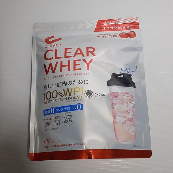 クレバー クリアプロテイン マッスル アセロラ味 400g × 1個