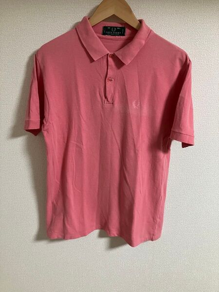 90sビンテージ FRED PERRY ポロシャツ 緑タグ ピンク サイズ40
