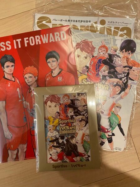Sportiva スポルティーバ 2024年7月号 バレーボール 男子日本代表特集号 ハイキュー アニメイト特典 カレンダー