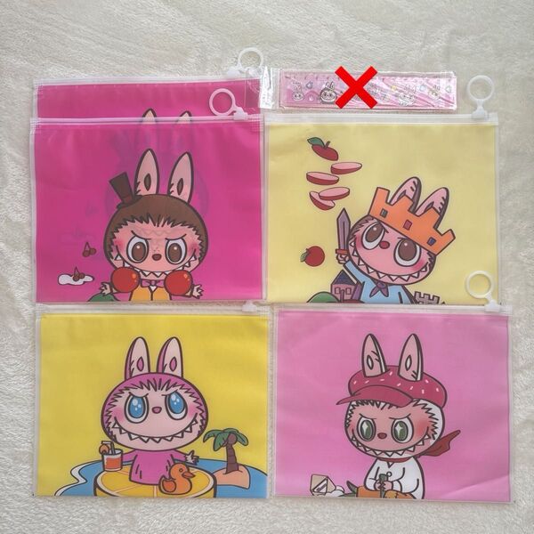 ラブブ/らぶぶ ジップ袋 5枚セット まとめ売り