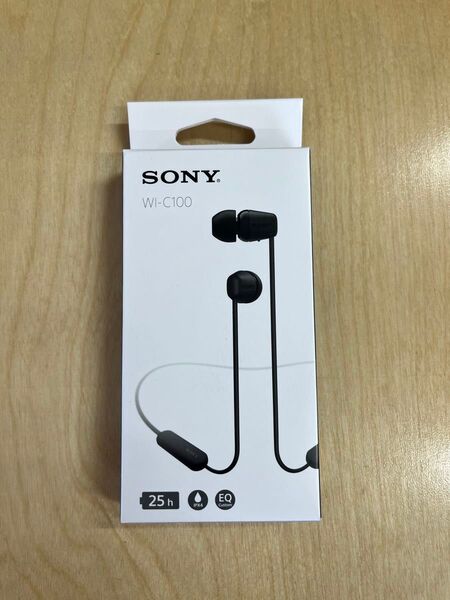 SONY WI-C100 ワイヤレスイヤホン ブラック Bluetooth 未使用