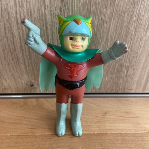 希少 当時物 中嶋製作所 科学戦隊ガッチャマン みみずくの竜 ソフビ フィギュア