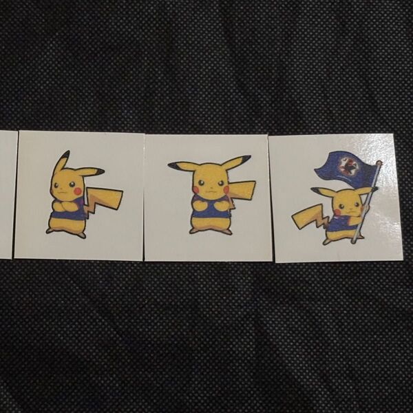 ポケモンパン デコキャラシール サムライブルーピカチュウ 3枚