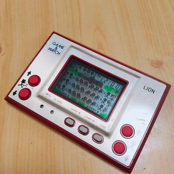 動作品 反射板偏光板交換済 ゲームウォッチ 任天堂 ライオン Nintendo GAME WATCH LION