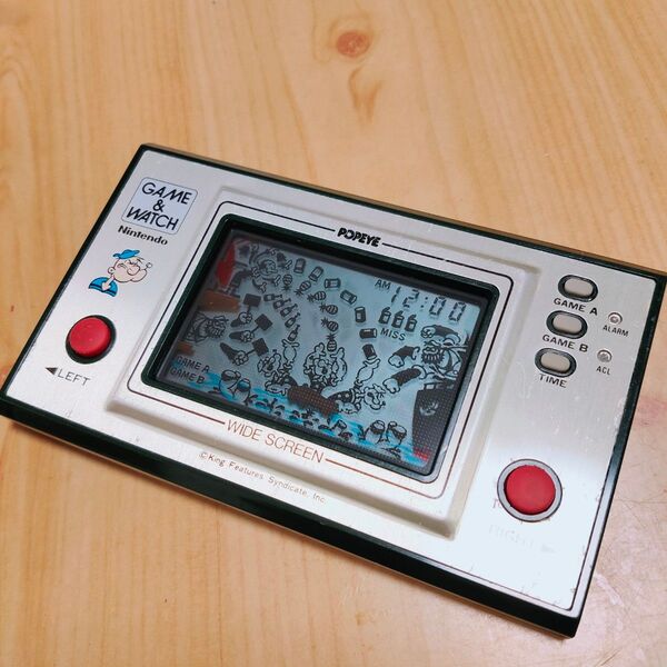 反射板、偏光板交換済 動作品 任天堂 ゲームウォッチ ポパイ NINTENDO POPEYE GAME&WATCH