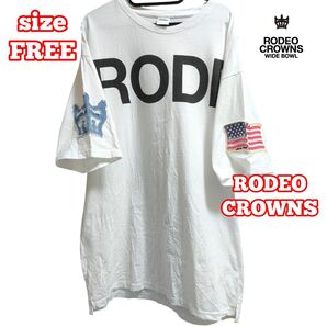 RODEO CROWNS WIDE BOWL SLEEVE PATCHワンピース