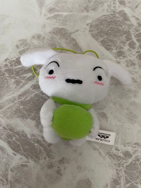 新品未使用 クレヨンしんちゃん シロの推し色マスコット ふわふわ風船だぞ 黄緑色