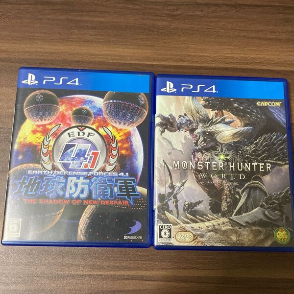 【PS4】 地球防衛軍4.1 THE SHADOW OF NEW DESPAIR、モンスターハンターワールド