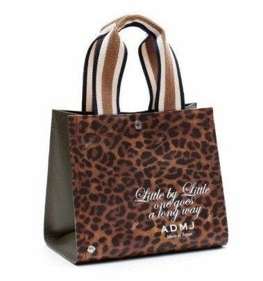 最終お値下げ価格 ADMJ パワージェット レオパード スクエアトート 定価66,000円半額以下