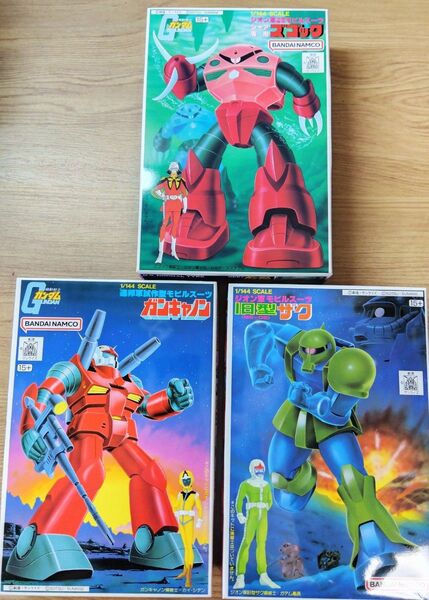 旧キット★シャア専用ズゴック★ガンキャノン★旧型ザク★機動戦士ガンダム★ガンプラ