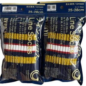 琉球ゴールデンキングス ソックス 靴下 25〜28㎝ ネイビー 2足