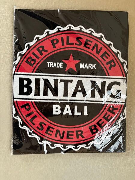 【新品未使用】バリ島 BINTANG ビール Tシャツ 男女兼用 Sサイズ バリ お土産
