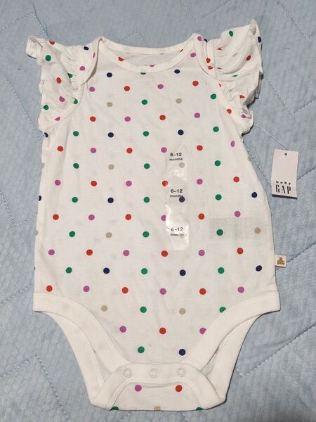 未使用baby GAP ベビー服 ロンパース 6-12ヶ月 70cm水玉模様
