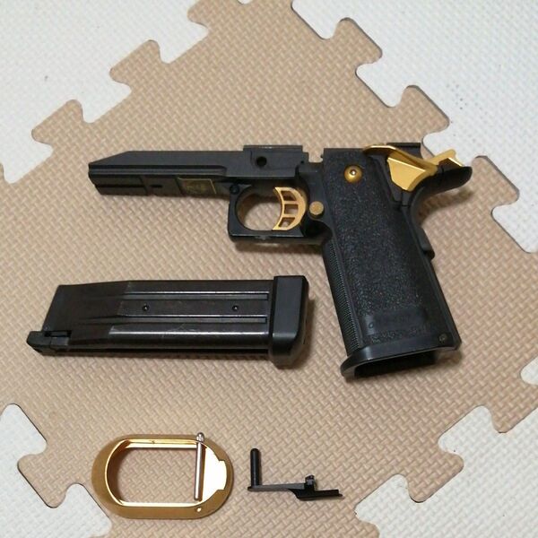 東京マルイ GBB Hi-Capa.5.1 ゴールドマッチフレームパーツ+マガジン★オマケ付き